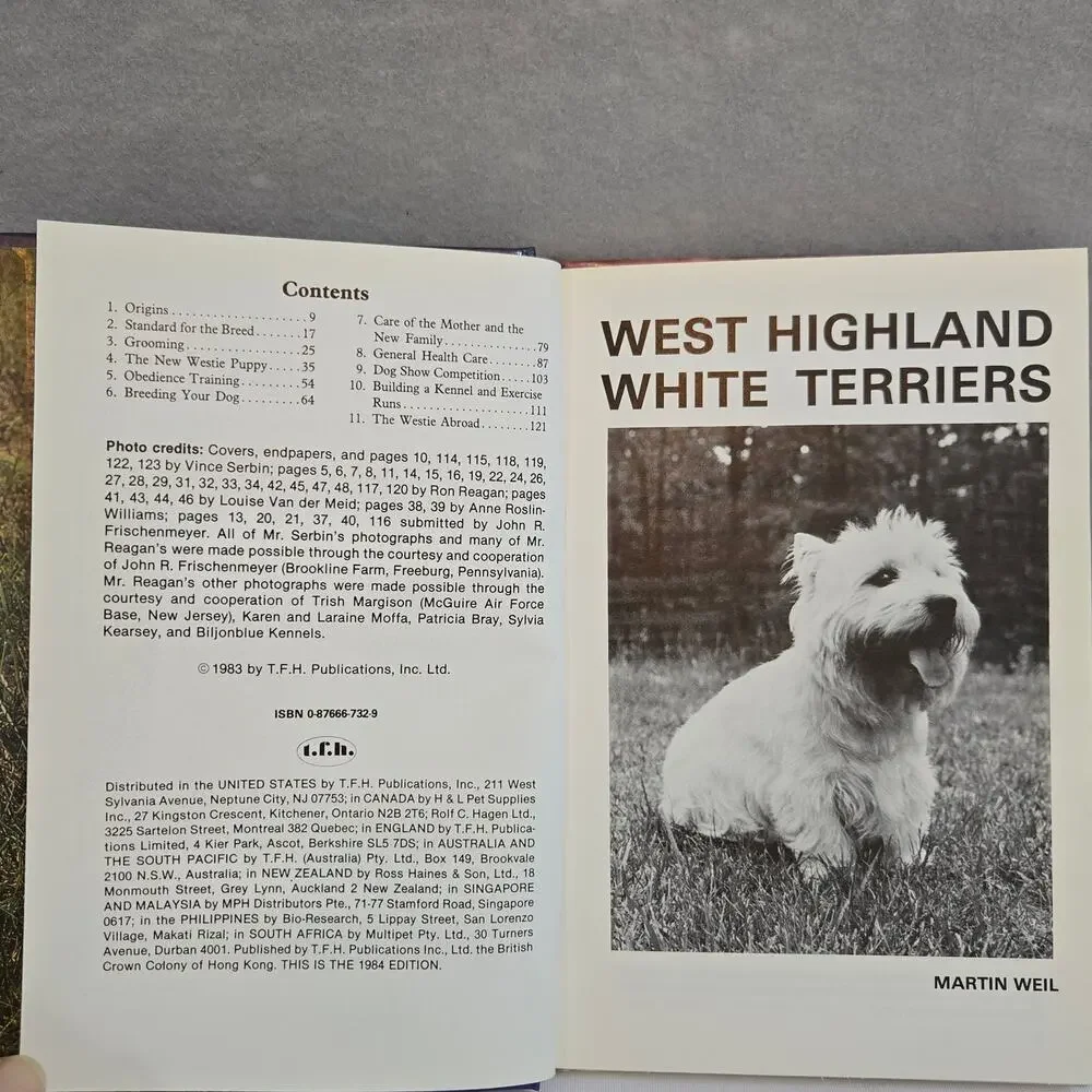 West Highland White Terriers 1984 Illustrated Guide Book by Martin Weil
